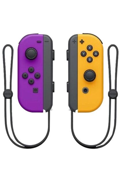 Controler Joy-Con pereche pentru Switch, Mov Neon/Portocaliu