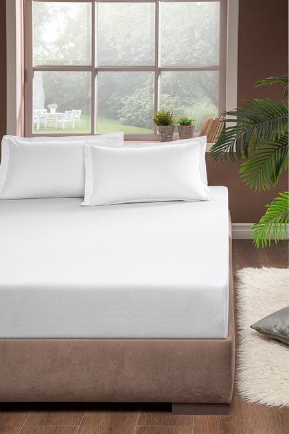 Cotton Satin Fitted Sheet 160X200