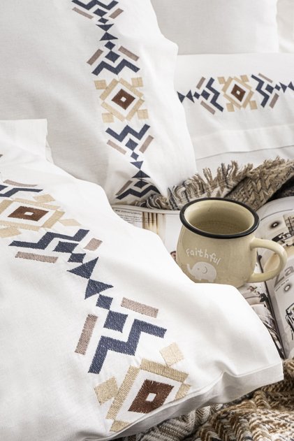 Frida 6 Piece Black Duvet Cover Set 100% Cotton 200 X 220 cm 200 × 220 Black