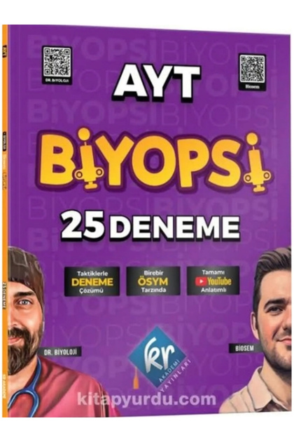 Analiz Yayınları KR Akademi Yayınları Barış Hoca Dr. Biyoloji