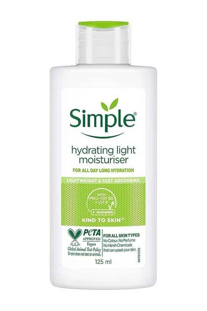 Face Cream For Sensitive Skin Hydrating Light Moisturiser 125ml