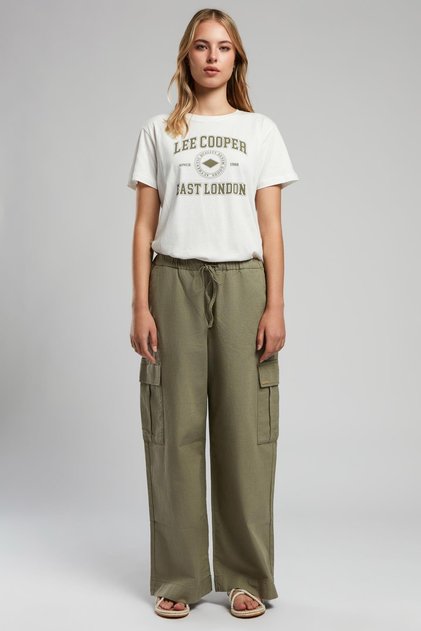 Standard Waist Straight Light Khaki Women's Trousers 252 Lcf 221004 Patricia A. Khaki