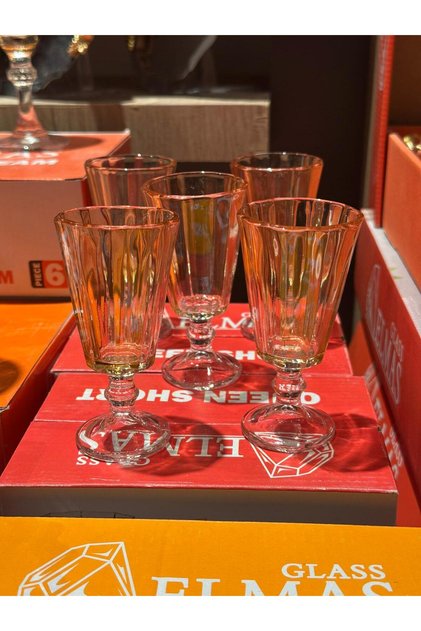 Zaten Quenn Short 100Cc 6-Piece Coffee Side Water Glass