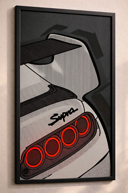 Çağlayan Reklam Toyota Supra MK4 Estetik Duvar Posteri