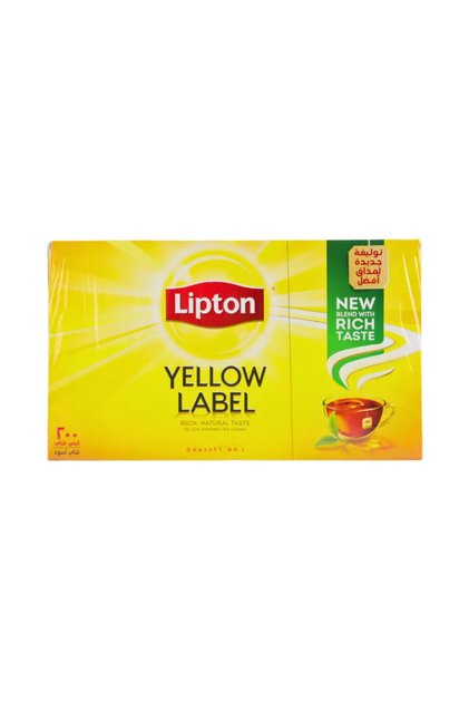 Yellow Label Rich Natural Taste Tea Bags- 200 Tea Bags