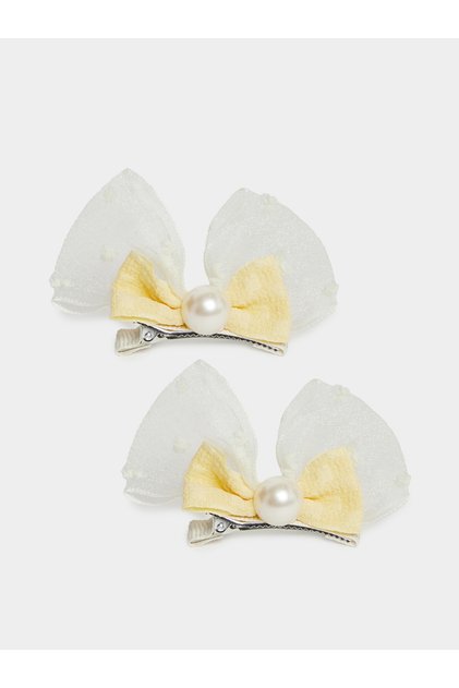 Pack of 2 - Girls Bow Hair Clips
