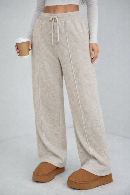 Basic-Trikot-Hose mit detaillierten Spitzen und Schnürungen am Beinabschluss