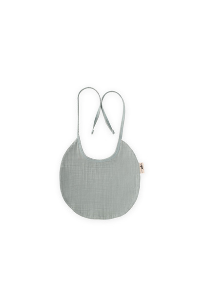 Organic Muslin Baby Bib Mint Green