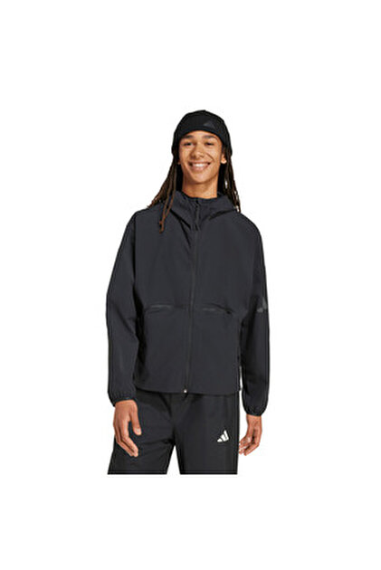adidas Adi365 Warmjk Erkek Siyah Koşu Ceketi ERKEK KOŞU CEKETİ