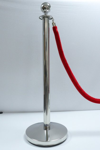 Protokol Barrier Silver / Silver / Gray 1 Piece Post Protokol Barrier (Without Rope)