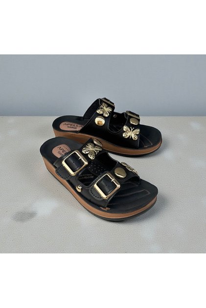 Women's Comfortable Lightweight Sole Slippers with Double Buckle Accessories