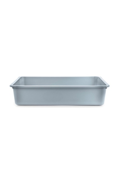 Litieră deschisă pentru pisici - Albastră - 42 x 33 x 9 cm