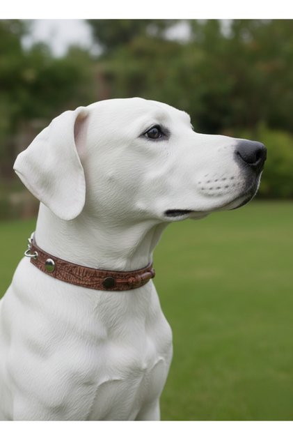 Dog Collar Adjustable 2.5 cm Width Leather All Breeds
