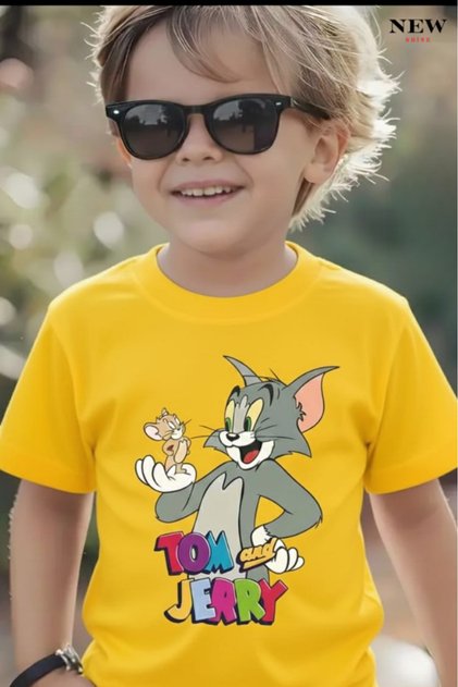 Tom and Jerry Printed Unisex Children's T-Shirt