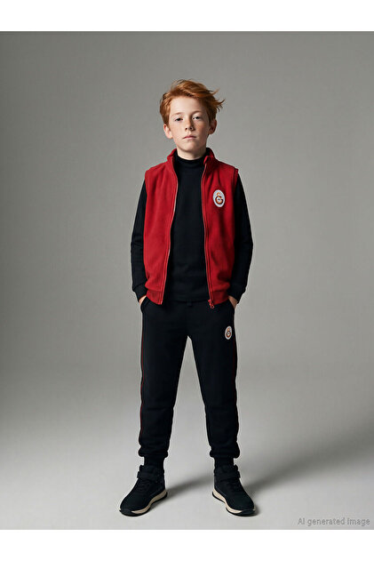 Lcw kids black elastic waist galatasaray Printed boys' jogger sweatpants