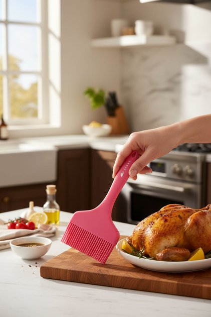 Yumurta Yağ Sos Fırçası jumbo boy(fuşya)