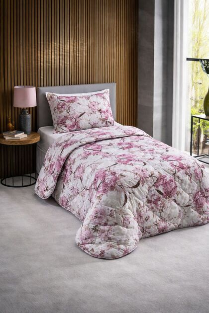 4 Piece Single Bed Quilt Set Samira Pink