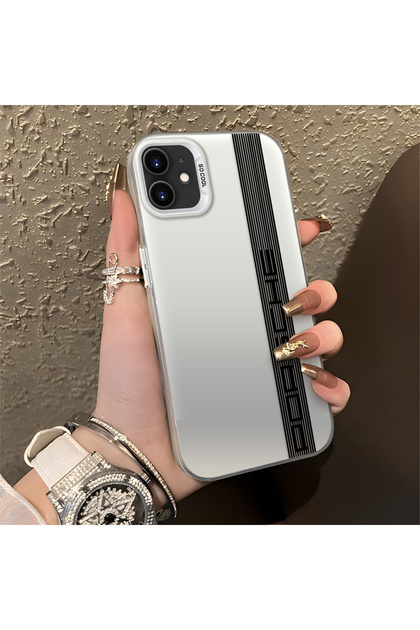 iPhone 11 ile Uyumlu Araba Rozeti Desenli Anti Düşme İnce Sert Kılıfı