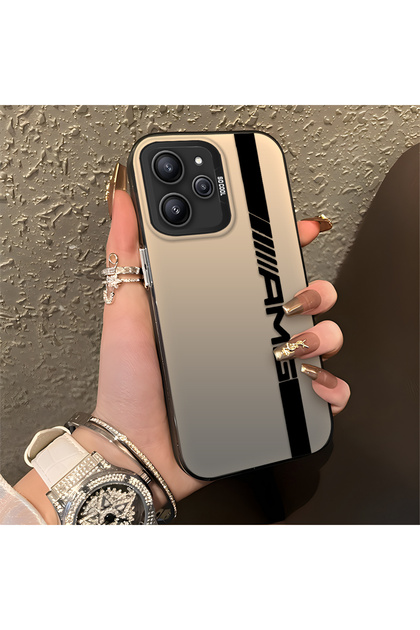 Amg Pattern Anti Fall Slim Hard Case Compatible with Redmi 12 4g
