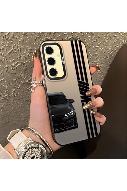 Anti-Fall Slim Hard Case Compatible with Samsung Galaxy S24 Fe with Bmw Pattern