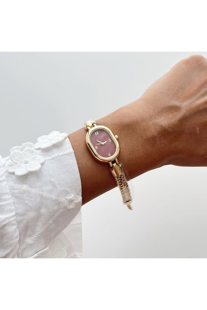 Beca 90's Gold-Red Watch | Clock