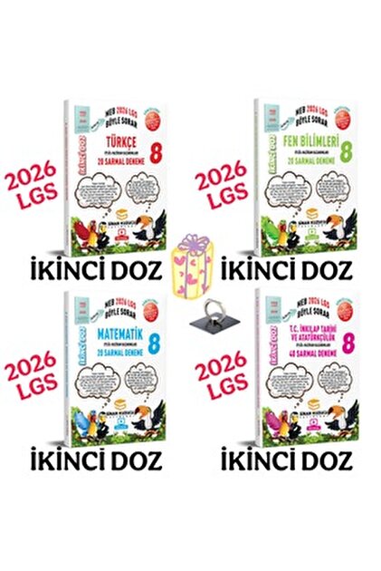 SİNAN KUZUCU YAYINLARI 2026 LGS türkçe-matematik-fen soru