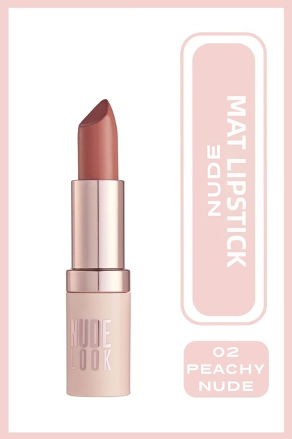 Nude Look Perfect Matte Lipstick No: 02 Peachy Nude - Matte Lipstick