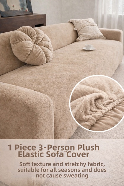 Soft Welsoft Elastic 3-Seater Sofa Cover Non-Slip, Flexible, Seat Cover, Sofa Cover