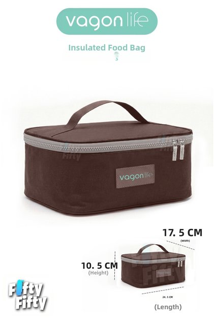 Heat Insulated Thermal Lunch Box Food Carry Thermos Bag Hot and Cold -Ffvgnb1061
