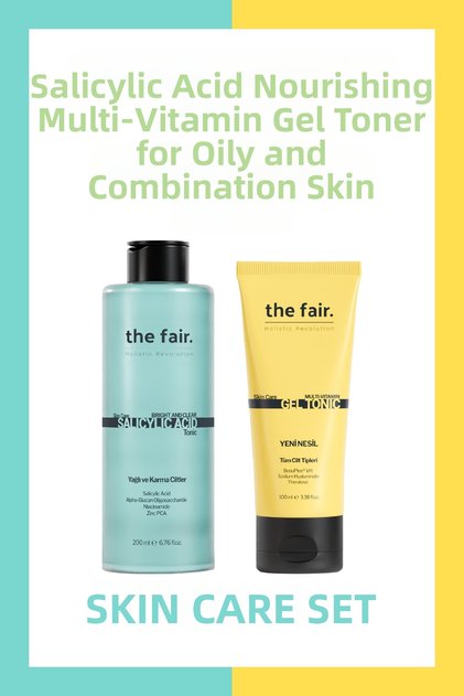 Oily Skin Salicylic Acid Tonic 200 ml and Nourishing Multi Vitamin Gel Tonic 100 ml