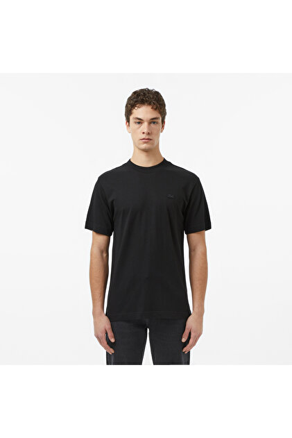 Lacoste Erkek Relaxed Fit Bisiklet Yaka Siyah T-Shirt - Fiyatı