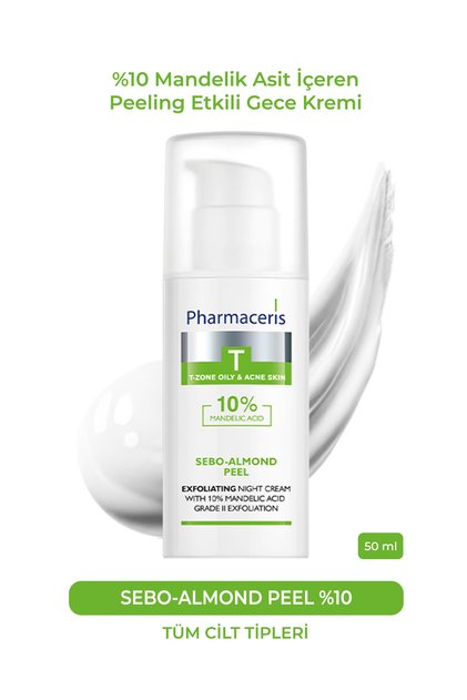 Sebo-Almond Peel-10% | %10 Mandelik Asit İçeren Peeling Etkili Gece Kremi (50 ml)