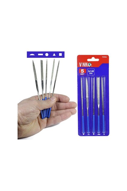Elmas Eğe Takımı Izole Saplı 5 Parça 30 X 140 Mm 03064