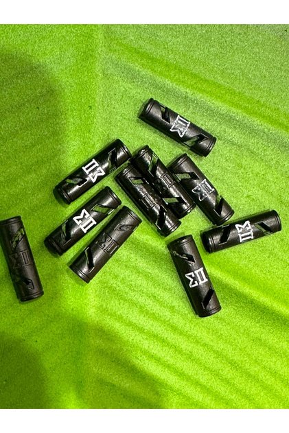 10 Pieces 5 Pairs Black Steel Stoppers Set 2 cm