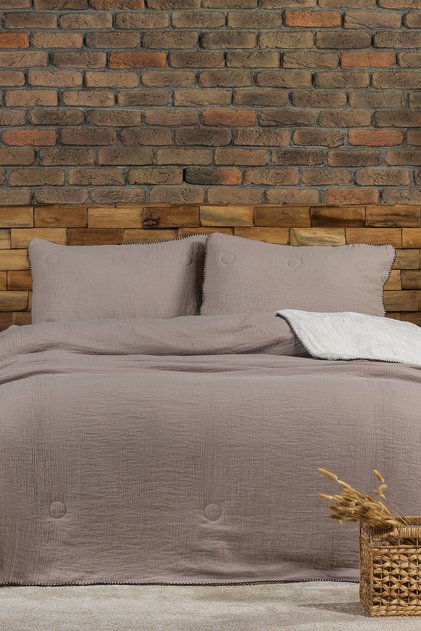 Palermo Comfort Uyku Seti Çift Kişilik 3 Parça (220x240 cm) Bej