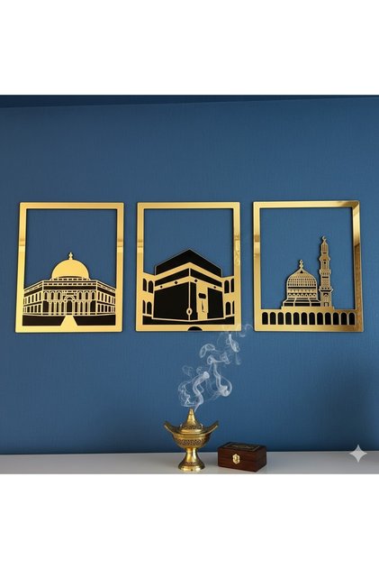 Mescid-i Aksa, Mescid-i Haram & Mescid-i Nebevi Islami Dekor