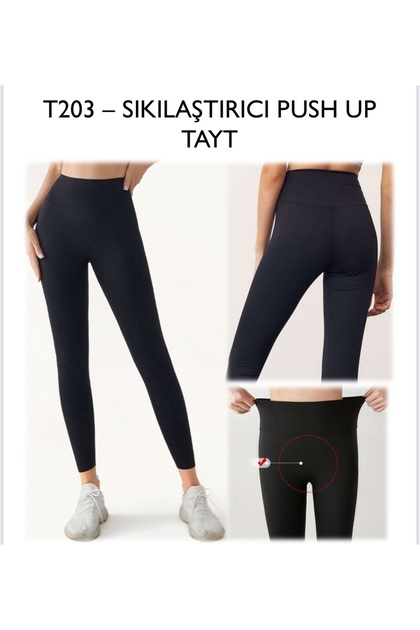 Kadın Ekstra Sıkılaştırıcı Kalça Destekli Push Up Tayt
