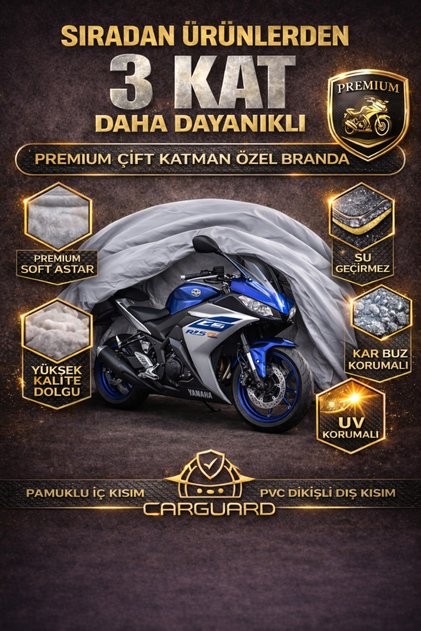 Yamaha Yzf R25 Corded Motorcycle Tarpaulin Tent Cover - Miflon
