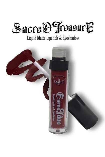 GarnetDuo Bordo Mat Likit Ruj & Far — Vegan İçerikli — 6ml
