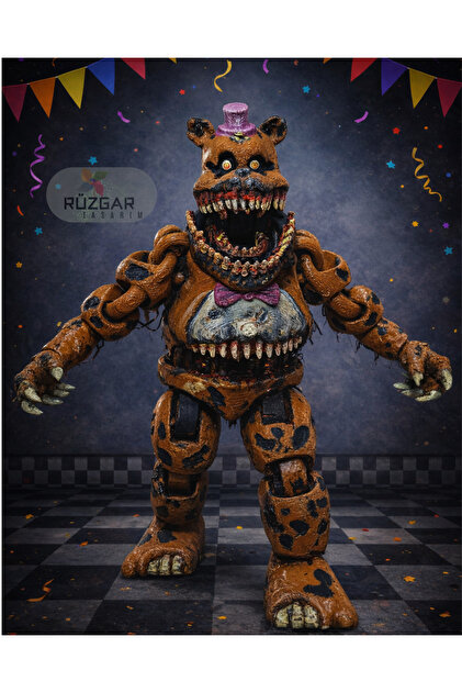 Rüzgar Tasarım Fnaf Five Nights at Freddy's Nightmare Fredbear