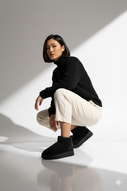 Women's Warm Fur-Lined Cold-Resistant Sports Boots