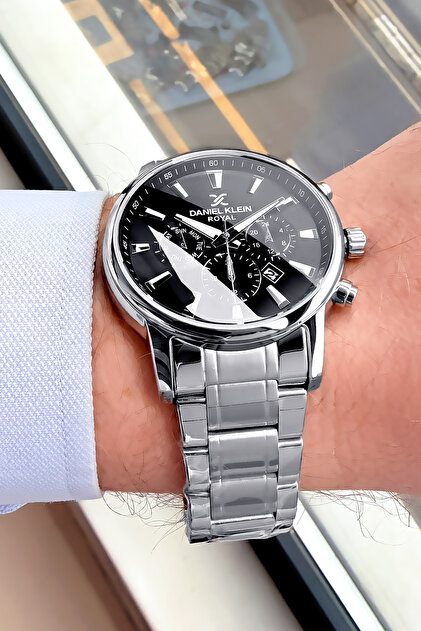 Daniel Klein Premium Orijinal Erkek Kol Saati Su Geçirmez Gümüş
