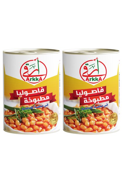 فاصوليا مطبوخة في صلصة طماطم 400x2جم - 2 علب
