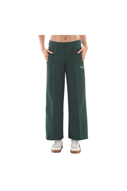 Puma 629803-75 T7 Low Rise Track Pants Kadın Eşofman Altı Yeşil