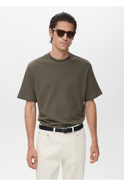 %100 pamuklu relaxed fit kalıplı tişört