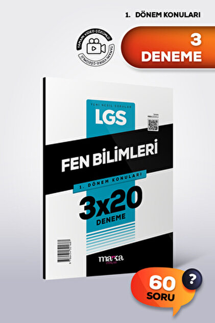 Marka Yayınları LGS MATEMATİK 1. Dönem Konuları 3 Deneme 2026