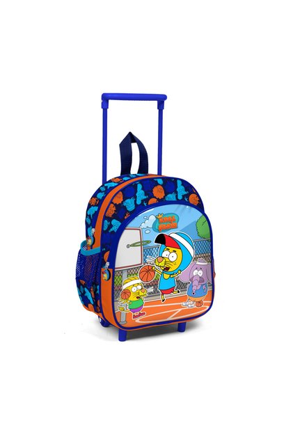 Basketball Printed Wheeled Kindergarten Bag
