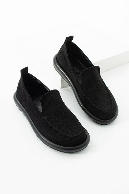 Women's Loafer Daily Classic Shoes Casual Moccasin Fonle Black