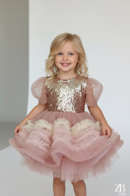 Powder Cute Dream Dress Girl's Evening Dress