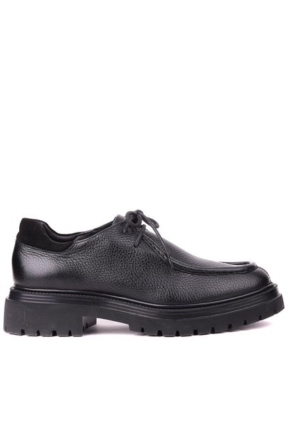 - Black Color Genuine Leather Lace-Up Men's Casual Shoes 115-K600